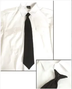 SEC SERVICE CRAVATE NOIRE AVEC CLIP