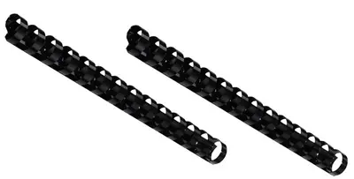 GBC Peigne à relier en plastique, A5, 14 boucles, 8mm, noir