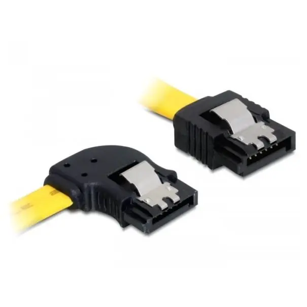 Delock Kabel SATA 6Gb St. gerade > St. li. Yellow+++
