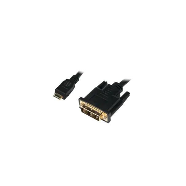 Kabel DVI <=> Mini-HDMI 0,5m St/St black