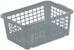 keeeper Corbeille de rangement "fred", gris transparent
