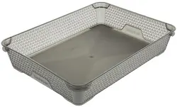 keeeper Corbeille de rangement "mirko", A4, crystal-grey