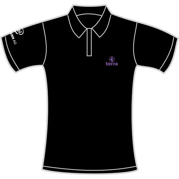TERRA Poloshirt, black - size: M (WOMAN)