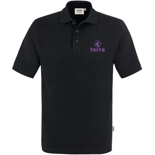 TERRA Poloshirt, black - size: XXL