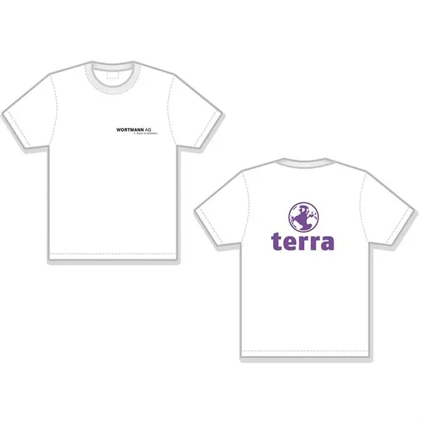 TERRA T-Shirt Blanc Taille XXL (Hommes)
