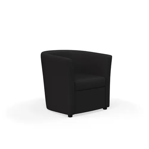 Fauteuil Côme 1 place L. 75 cm xl. 75 cm x H. 66 cm tissu Bondaï noir