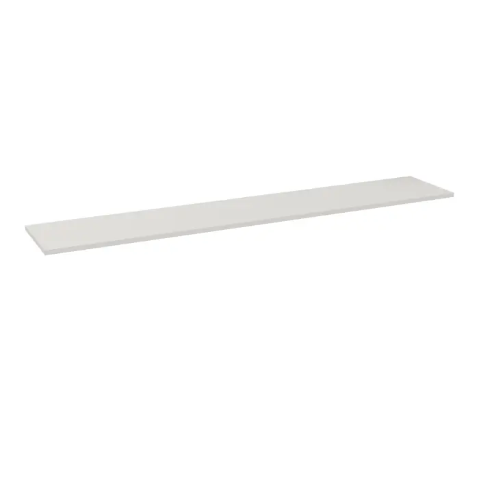 Dessus de finition W. 2400 mm pour 2 armoires mélamine L. 120 P. 43,2 cm  mélamine gris brume