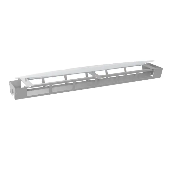 Kit goulotte et top access central pour table elliptique Modulo 8.0 L. 320 x P. 156 cm Altuglas blanc