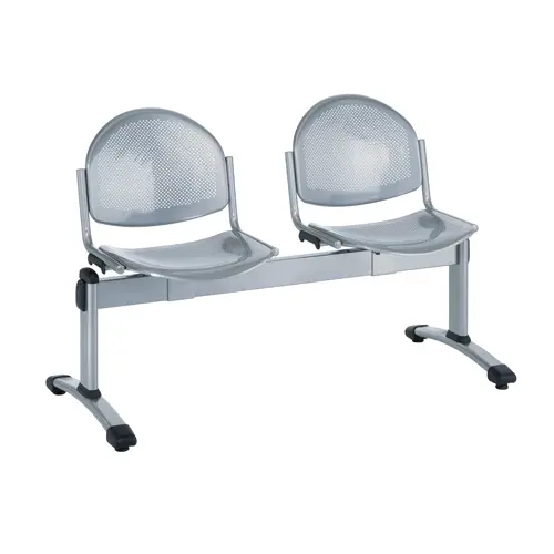 Poutre métallique Sosi 2 places finition gris aluminium