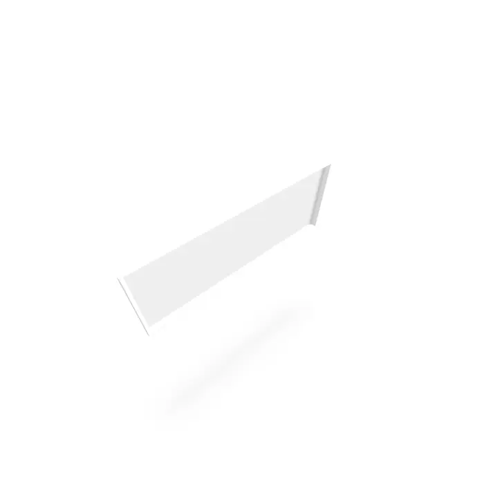 Voile de fond 4Line pour table L. 120 cm métal lisse blanc