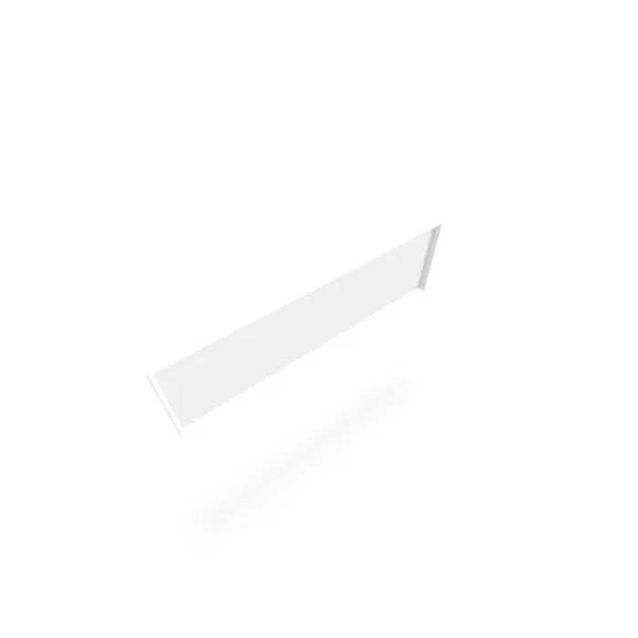 Voile de fond 4Line pour table L. 140 cm métal lisse blanc