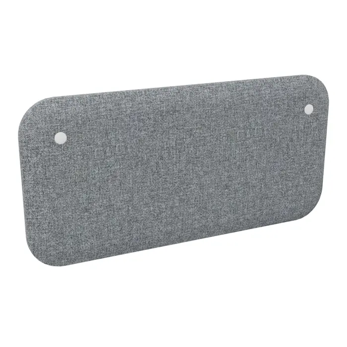 Re-Source panneau Solange frontal-latéral H. 40 cm x L. 80 cm tissu tissu Step mélange gris clair chiné