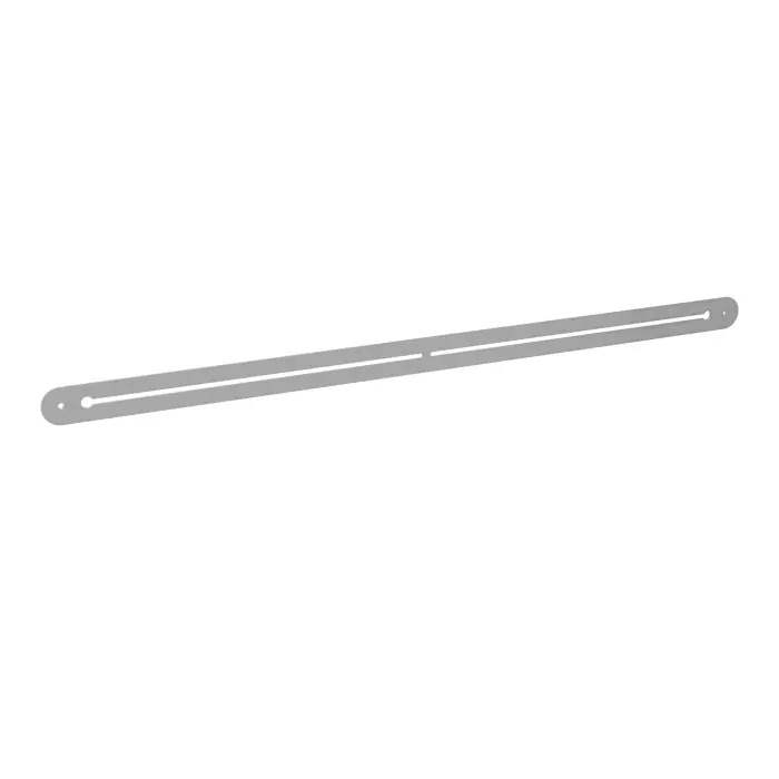 Rail pour suspension accessoire Solange L. 120 cm métal lisse gris aluminium