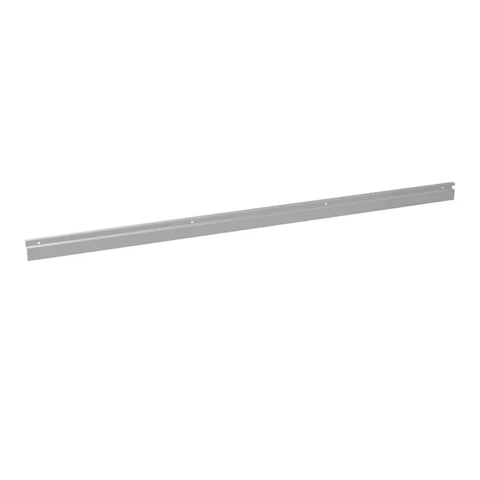 Rail L. 116 cm gris aluminium pour panneau L. 140 cm