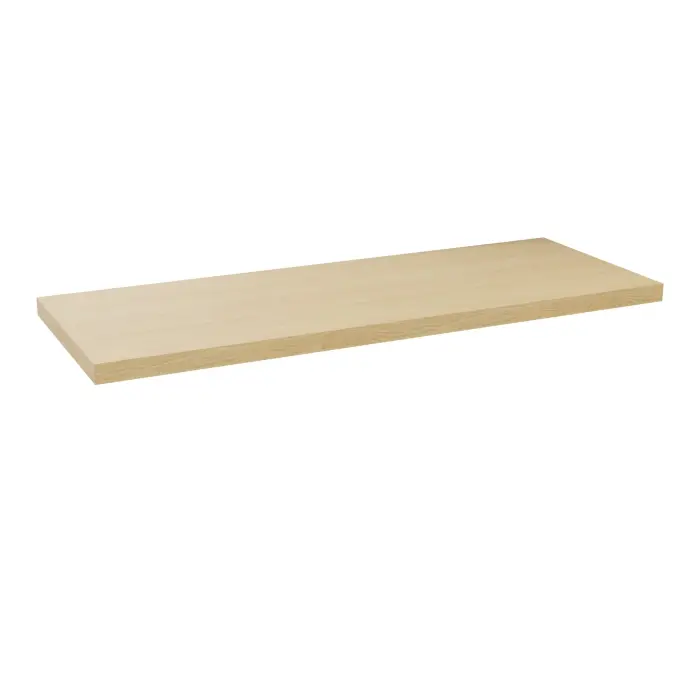 Tablette L. 100 cm mélamine Chêne naturel pour armoire Armand avec portes coulissantes