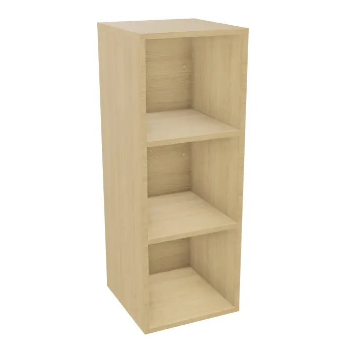 Camille structure mélamine Chêne naturel 3 cases verticales
