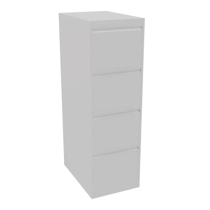 Classeur dossiers suspendus 4 tiroirs format A4 L 41,3 x P. 62,2 x H. 132,4 cm finition gris