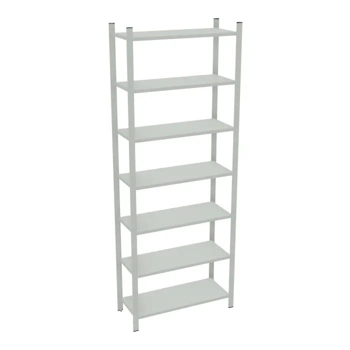 Element départ rayonnage H. 250 cm x L. 90 cm  acier galvanisé 7 tablettes  acier galvanisé