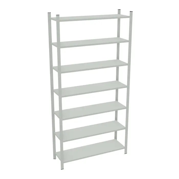 Element départ rayonnage H. 250 cm x L. 120 cm  acier galvanisé 7 tablettes  acier galvanisé