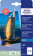 AVERY Zweckform Papier photo jet d'encre PREMIUM, 10 x 15 cm