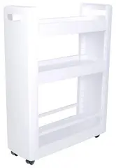EDA Desserte mobile MOBILO, 3 tablettes, PP, blanc