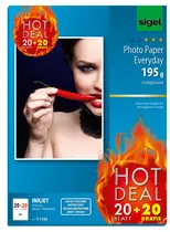 sigel Papier photo Jet d'encre Everyday "HOT DEAL", A4