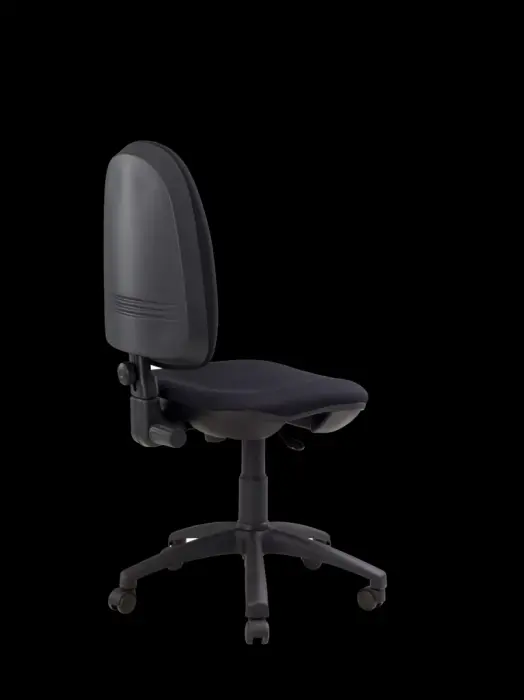 Assise ergo garnie d'une mousse galbée. Intérieur bois épaisseur 10 mm
Dossier réglable en hauteur et en inclinaison par molettes, mousse galbée
Lift. Pied nylon Ø 65 cm, résistance 950 kg