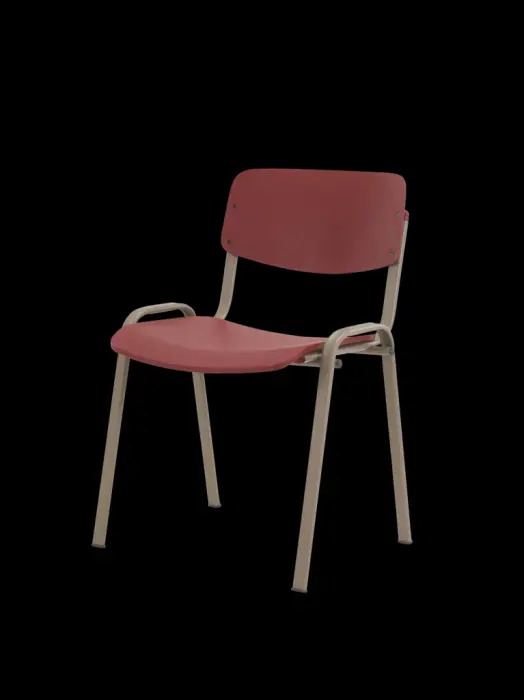 Assise et dossier en polypropylène
Piètement époxy grainé coloris taupe