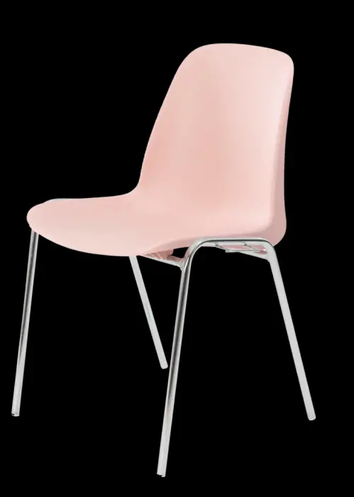 Coque en polypropylène
Piétement chromé diamètre 20 mm