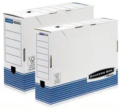 Fellowes BANKERS BOX SYSTEM boîte d'archives, (L)100mm, bleu