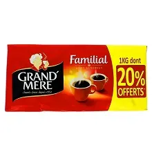 GRAND'MERE CAFE MOULU FORMAT FAMILIAL 1KG (4x250G)