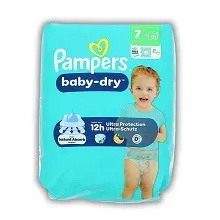 PAMPERS COUCHES BABY DRY N°7 (+15 KG) 21PCS