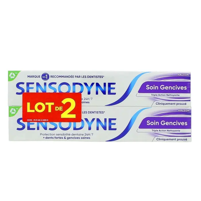 SENSODYNE DENTIFRICE SOIN GENCIVES 75ML - LOT DE 2