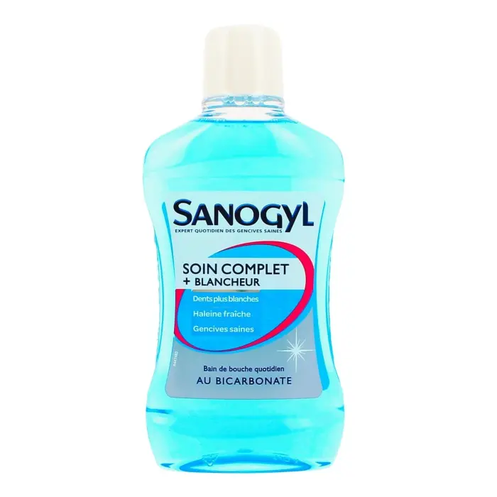 SANOGYL BAIN DE BOUCHE SOIN COMPLET + BLANCHEUR BICARBONATE 500ML