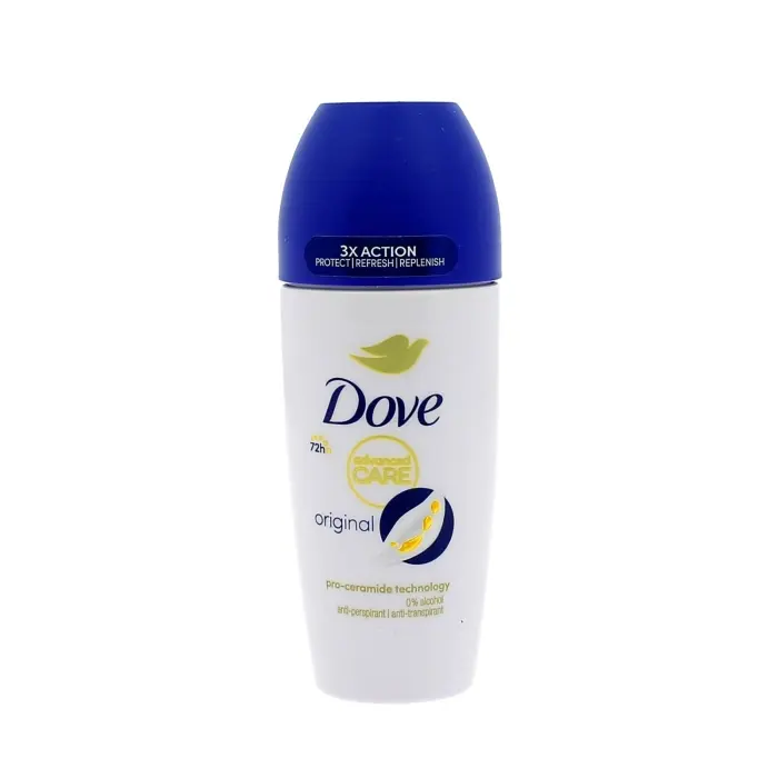 DOVE DEODORANT ROLL-ON ADVANCED CARE ORIGINAL 50ML