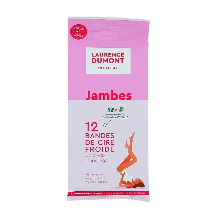LAURENCE DUMONT BANDES DE CIRE FROIDE JAMBES 12PCS
