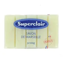 SUPERCLAIR SAVON DE MARSEILLE GLYCERINE 5x100G