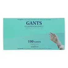 GANTS VINYLES TRANSPARENTS TAILLE S x100