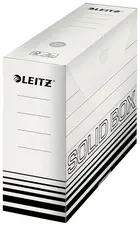 LEITZ Boîte à archives Solid, (L)100 mm, blanc/noir