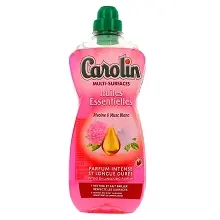 CAROLIN NETTOYANT MULTI-SURFACES HUILES ESSENTIELLES PIVOINE & MUSC BLANC 1L