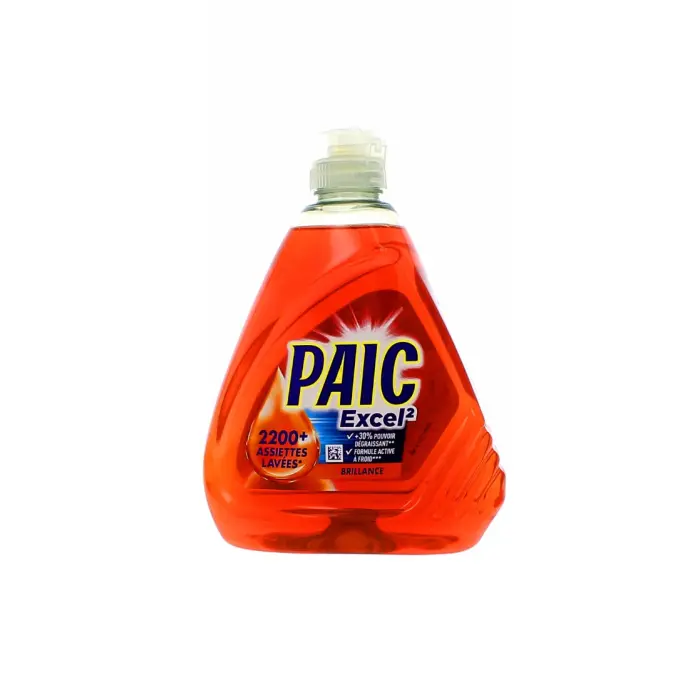 PAIC LIQUIDE VAISSELLE EXCEL 2 BRILLANCE ROUGE 500ML