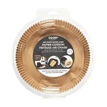 COOK'CONCEPT PAPIER CUISSON ROND FRITEUSE A AIR 25PCS (20CM)
