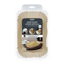 COOK'CONCEPT PAPIER CUISSON FRITEUSE A AIR 50PCS (20,5x14CM)