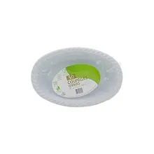 COUPELLES OVALES BLANCHES EN PLASTIQUE REUTILISABLE x50