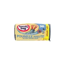 HANDY BAG SACS POUBELLE 50L x10+3