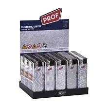 PROF BRIQUET ELECTRONIQUE FIXFLAME SHINY SILVER