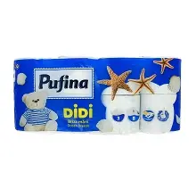 PUFINA PAPIER TOILETTE DIDI OCEAN BREEZE 3 PLIS x8