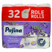 PUFINA PAPIER TOILETTE LAVENDER FIELDS 3 PLIS x32