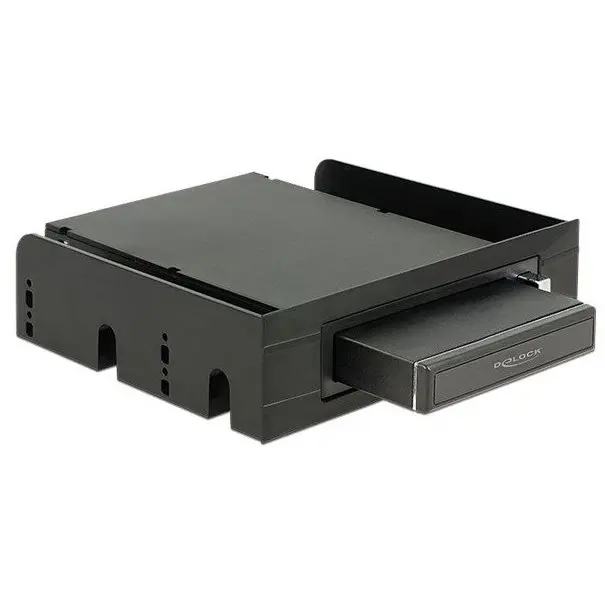 Delock 3.5″/5.25″ Wechselrahmen (2.5″ SATA-SSD/HD) Anschluss intern über SATA oder extern über USB3.0