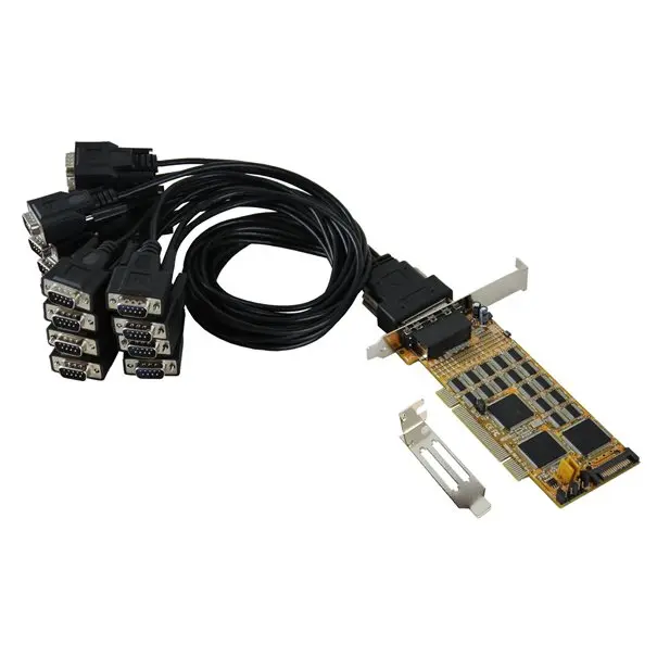 IO Exsys PCI 16x Seriell DB9 (EX-41016-2) LP+++ inkl. Low-Profile Slotblech